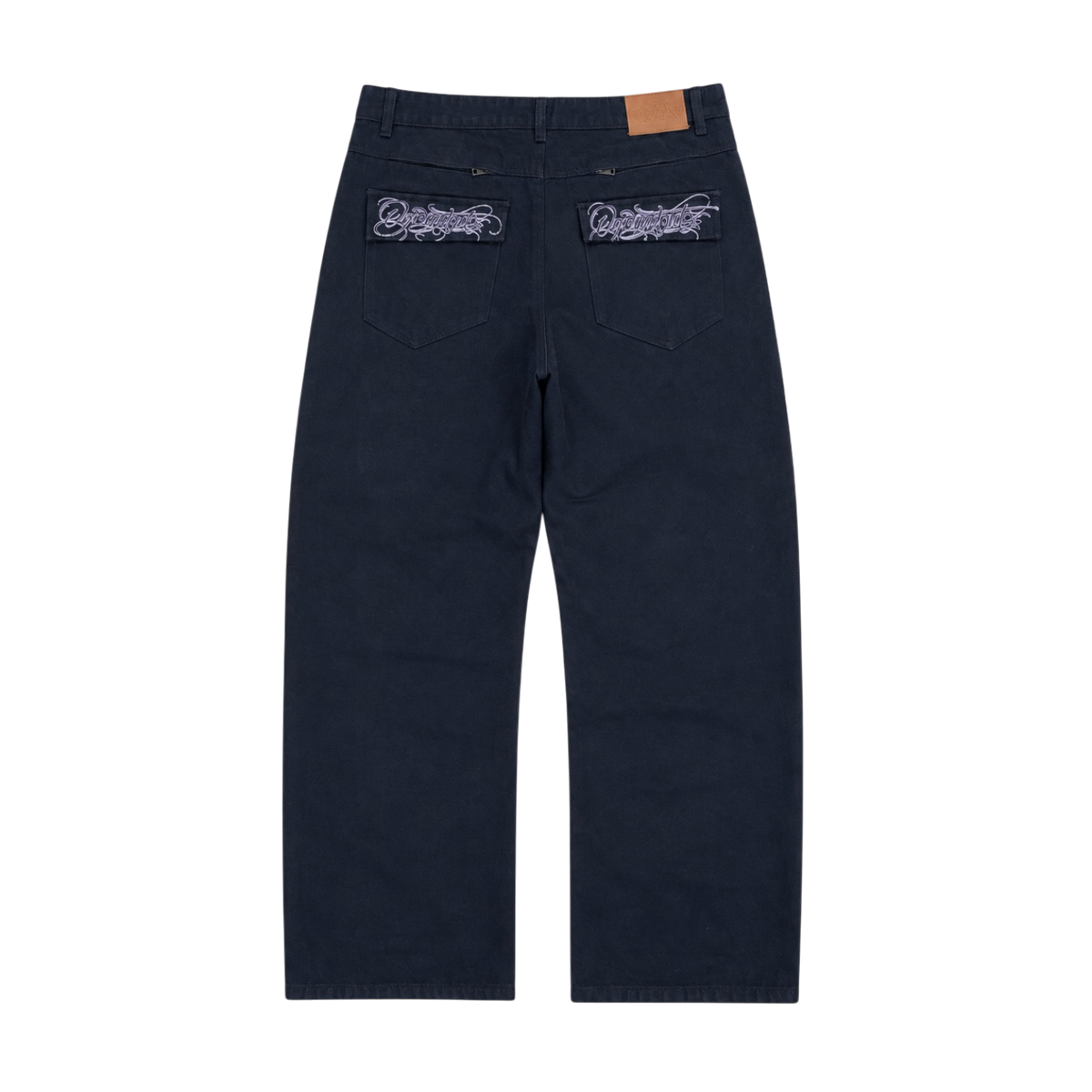 DEEP HIDDEN POCKET BLACK DENIM (16cm x 35cm)